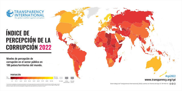 EuropaPress 4958502 indice percepcion corrupcion 2022