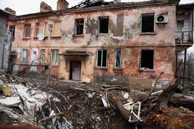 EuropaPress 5262883 january 2023 jerson ukraine house in kherson completely destroyed by