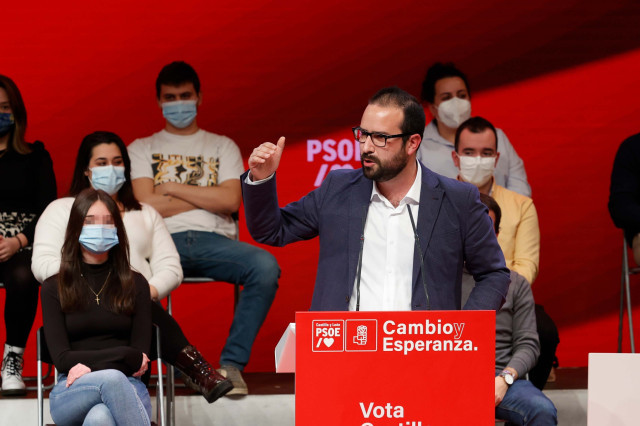 EuropaPress 4243742 candidato psoe soria angel hernandez interviene acto publico campana