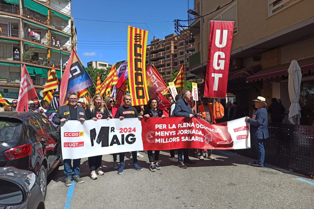 Europapress 5930353 manifestacion motivo mayo organizado sindicatos ugt ccoo catalunya lleida 1600 1067