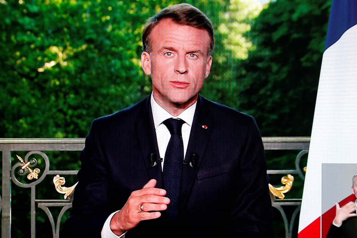 Europapress 6021385 screenshot 09 june 2024 france paris screen shot shows french president 1 1600 1067