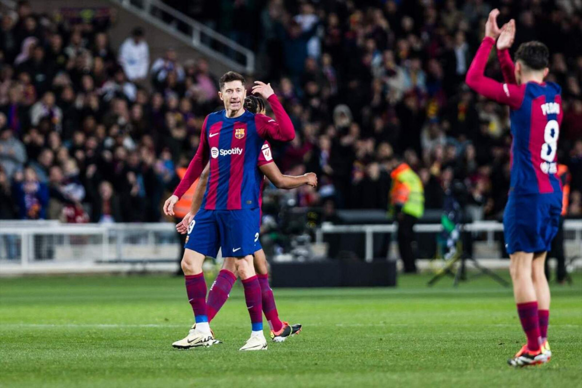 Europapress 5753889 robert lewandowski of fc barcelona celebrates goal during the spanish 1600 1067