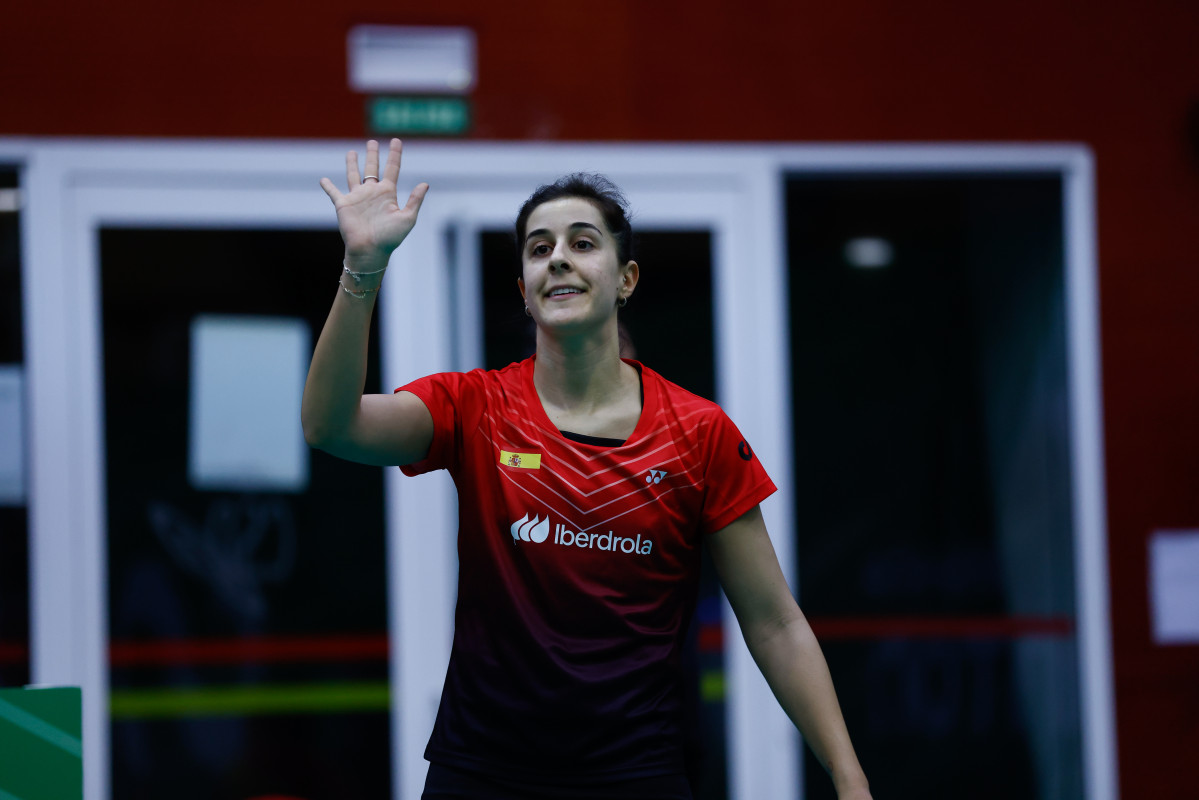 EuropaPress 5626275 carolina marin of spain celebrates after winning against judith mair of (1)