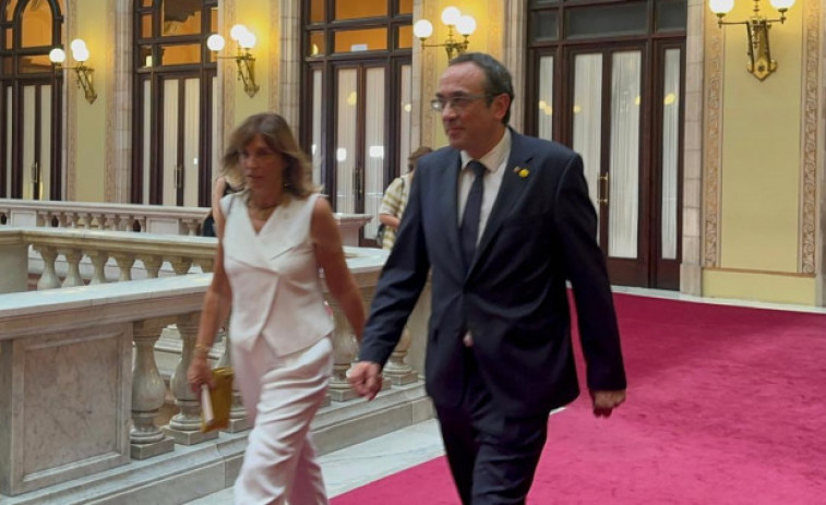 VÍDEO | L'arribada de les autoritats al Parlament per al Ple d'investidura