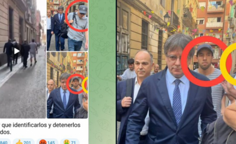 Alvise Pérez demana la detenció un periodista de La Razón que cobria l'arribada de Puigdemont