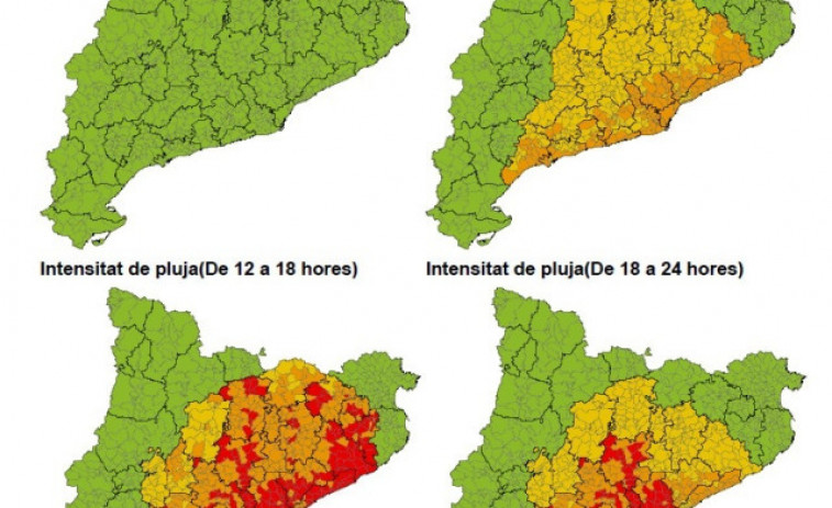 Protecció Civil manté l'Inuncat per pluges intenses previstes aquest dimecres a la tarda