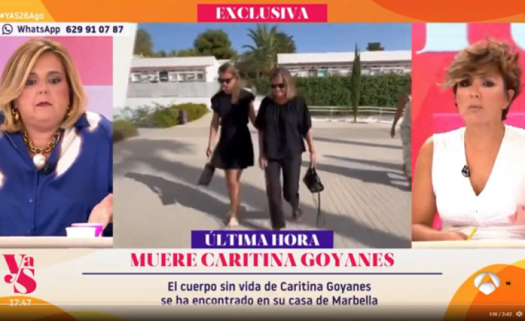 Pilar Vidal es disculpa per donar la notícia sobre el marit de Caritina Goyanes