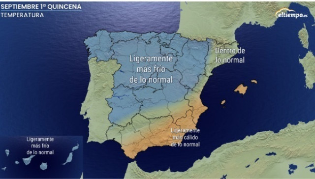 EuropaPress 6181580 primera quincena septiembre sera mas humeda fresca gran parte peninsula