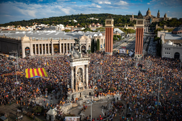 EuropaPress 5625112 vista plaza espana barcelona manifestacion convocada acn motivo diada 2023