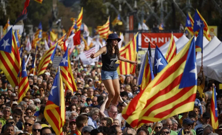 Barcelona reuneix 60.000 persones en la manifestació de la Diada segons la Guàrdia Urbana