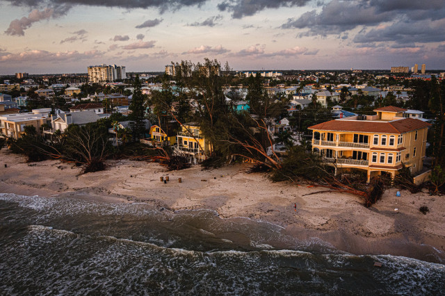 EuropaPress 6243683 september 27 2024 treasure island florida usa an aerial view of treasure