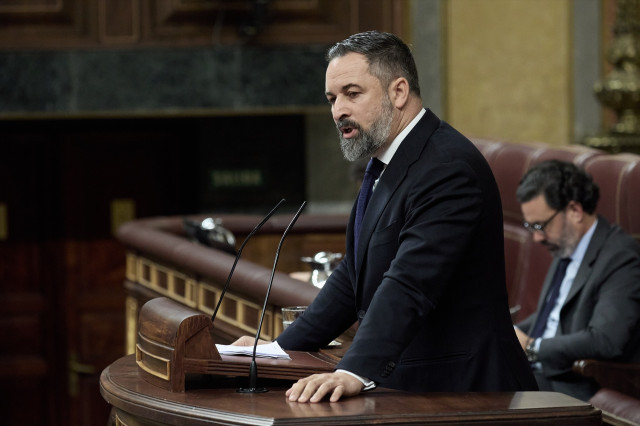 EuropaPress 6265548 presidente vox santiago abascal interviene sesion control gobierno congreso