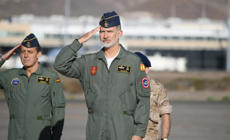 El Rei exalça la tasca de les Forces Armades a la dana i els anima a continuar perquè 