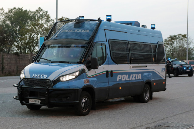 EuropaPress 6291973 october 14 2024 udine italia police control during the nations league