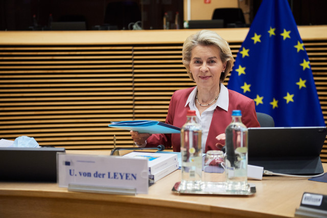 EuropaPress 4119136 handout 01 december 2021 belgium brussels ursula von der leyen president of 1