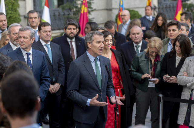 EuropaPress 6389290 presidente partido popular alberto nunez feijoo interviene antes acto