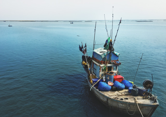 Fisheryboatseascapenauticalvesselnatureconcept