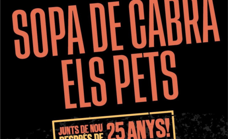 Sopa de Cabra i Els Pets, dues icones del rock català, junts a Roses després de 25 anys