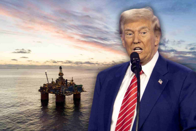 DonaldTrumpconunaplataformapetroleraenelMardelNortedefondo