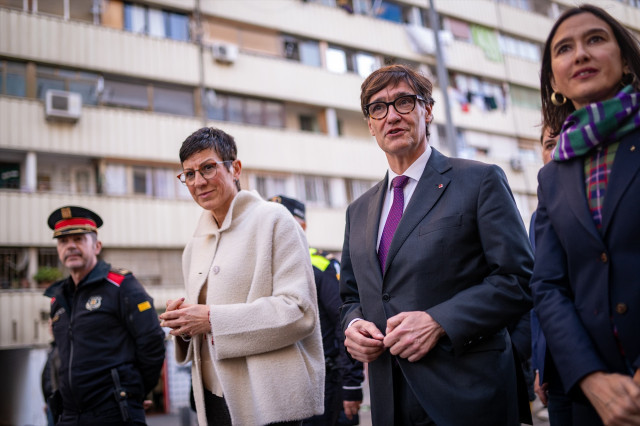 Illa, Parlon, Cañete i comandaments de Mossos visiten el lloc del tiroteig de la Mina