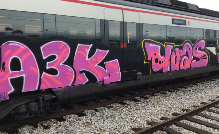 En llibertat un jove grafiter que va aturar un tren en marxa per pintar-lo, deixant-lo deu minuts aturat