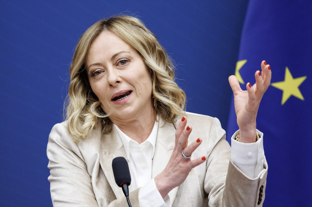 EuropaPress 6441653 09 january 2025 italy rome italys prime minister giorgia meloni gestures