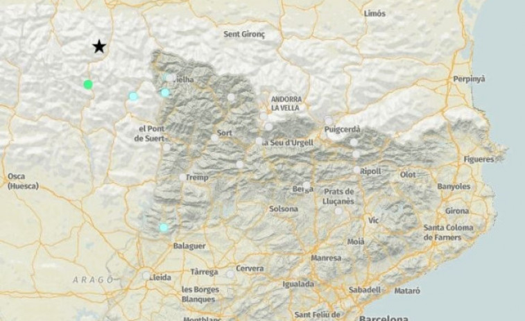 Registrat un terratrèmol de magnitud 3,6 amb epicentre a França, a prop de la Vall d'Aran