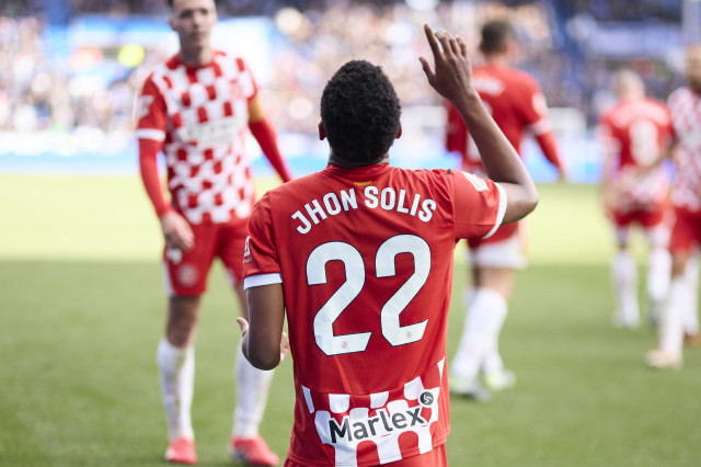 EuropaPress 6445626 jhon solis of girona fc celebrates after scoring goal during the laliga ea