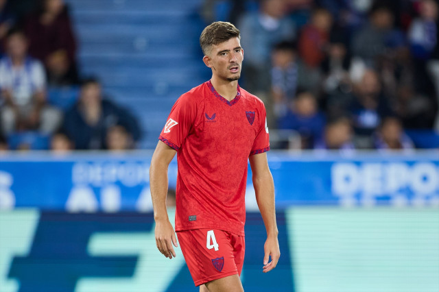 EuropaPress 6225473 kike salas of sevilla fc looks on during the laliga ea sports match between