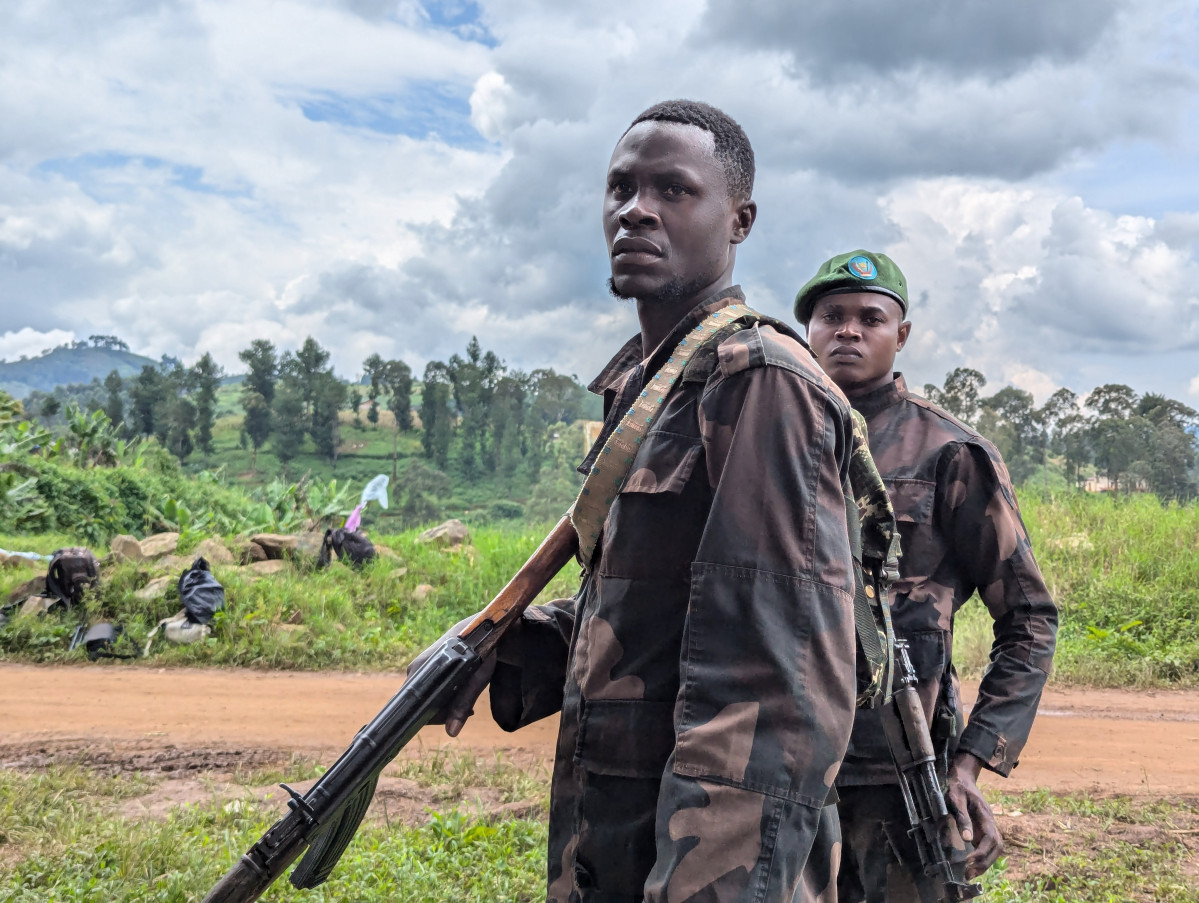 EuropaPress 6482049 north kivu jan 16 2025    soliders stand on guard in the lubero territory