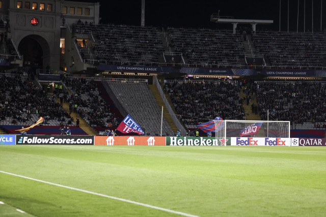 EuropaPress 6369002 empty supporters stand during the uefa champions league 2024 25 league