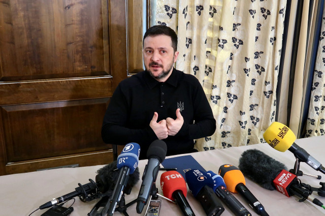 EuropaPress 6519026 14 february 2025 bavaria munich ukraines president volodymyr zelensky