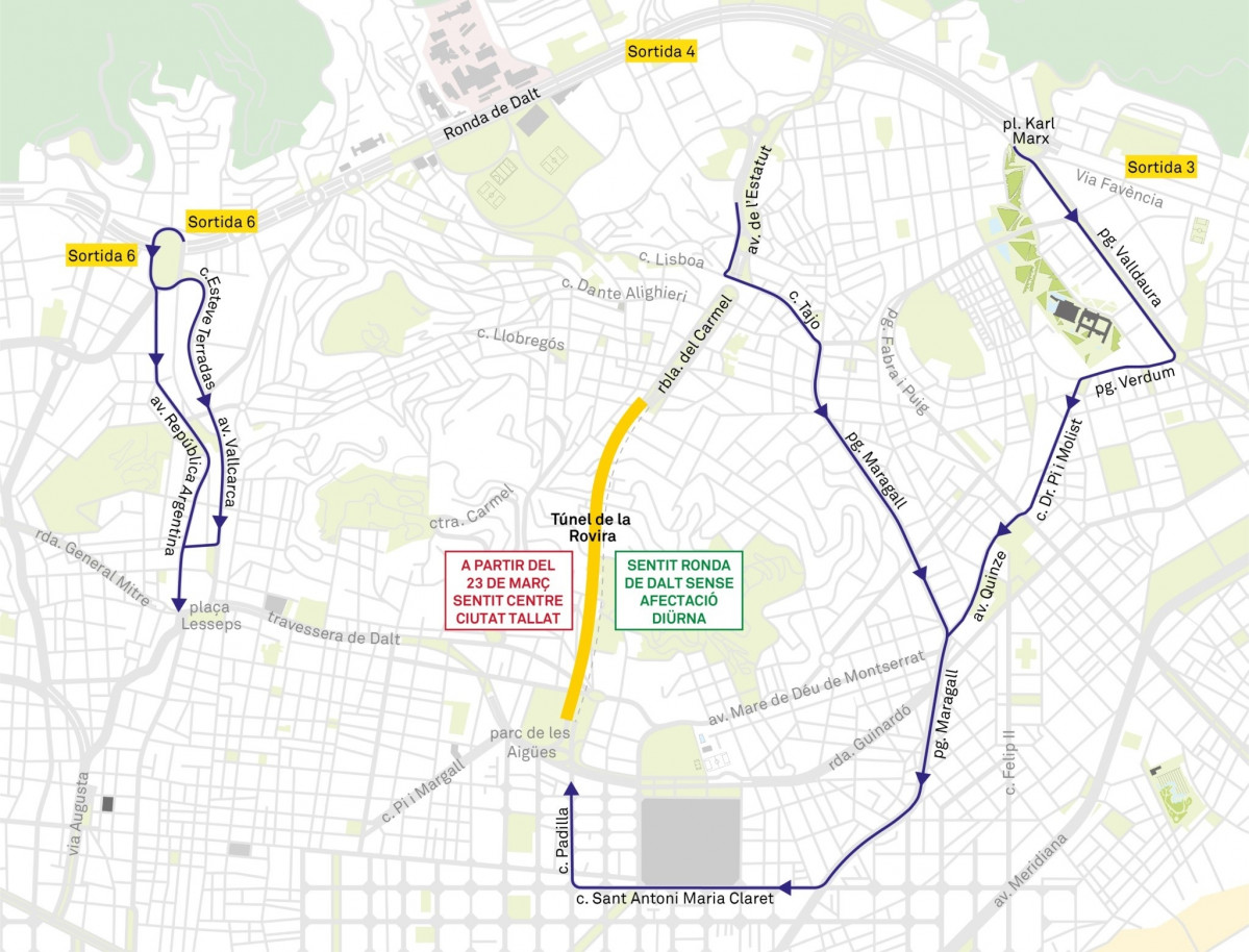 EuropaPress 6597086 rutas alternativas obras tunel rovira