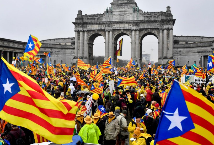 Manifestació brussel·les anc