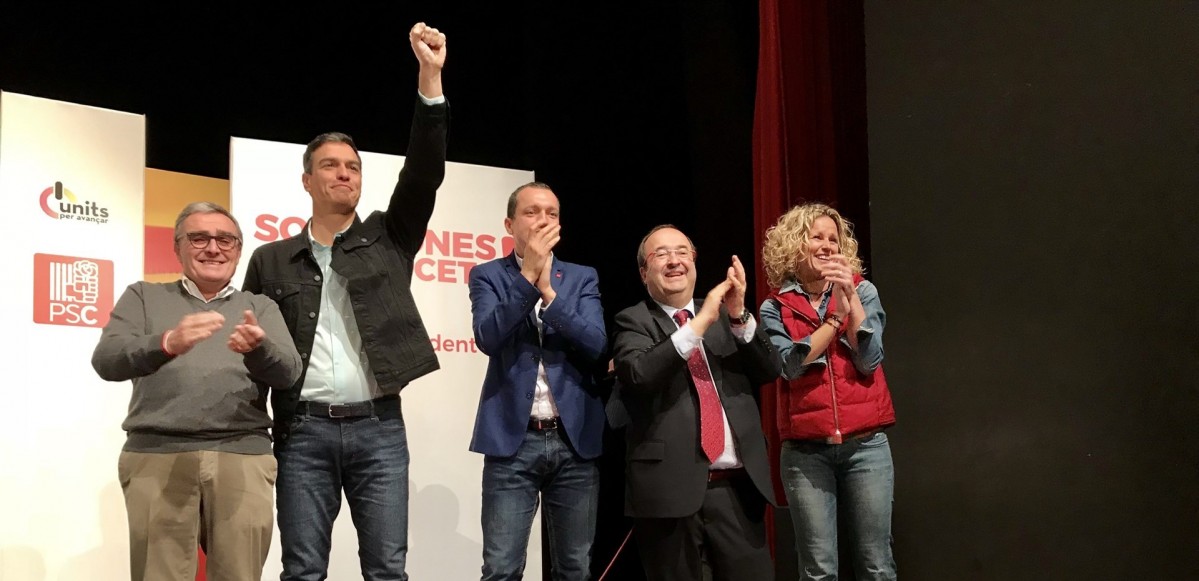 u00c0ngel Ros, Pere Su00e1nchez (PSOE), u00d2scar Ordeig i Miquel Iceta, PSC