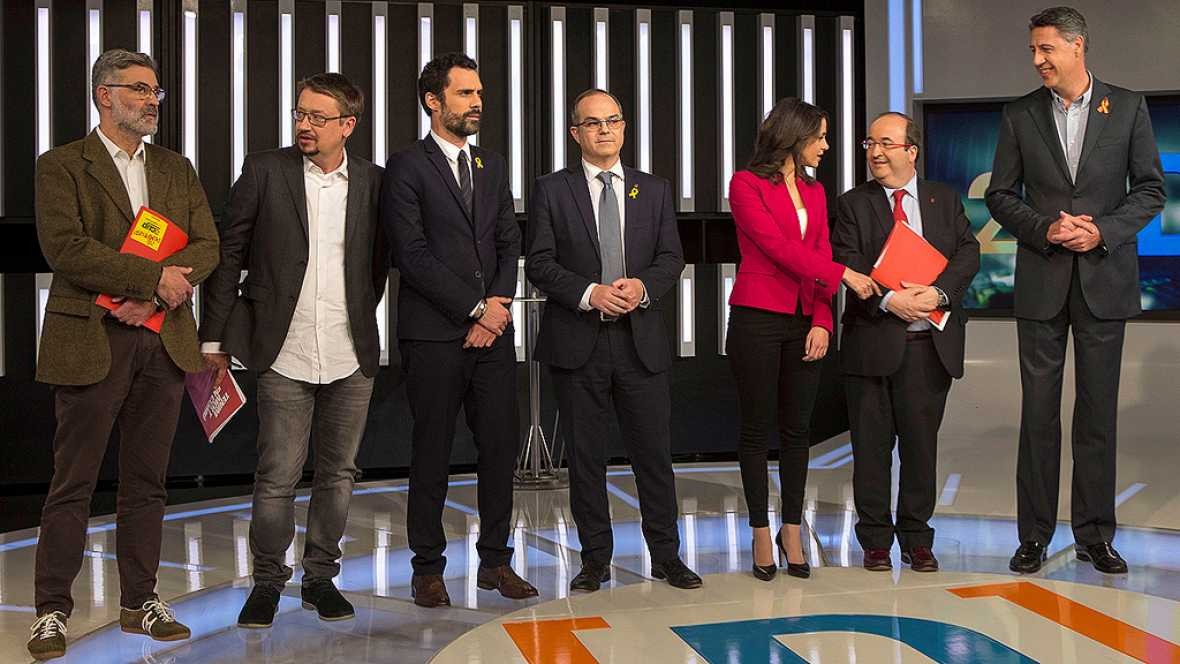 Debat tve candidats 21D 2017