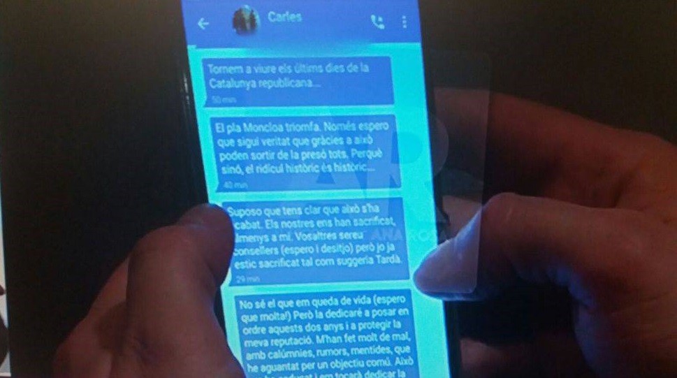 SMS de Puigdemont moncloa triomfa