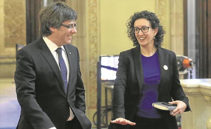 Puigdemont i rovira parlament