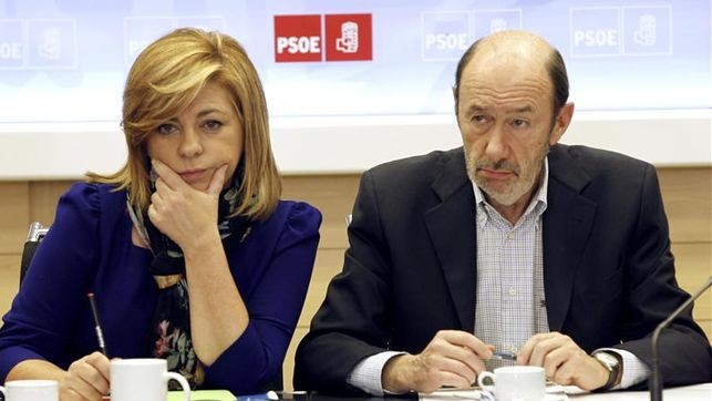 Elena Valenciano amb pz rubalcaba PSOE efe