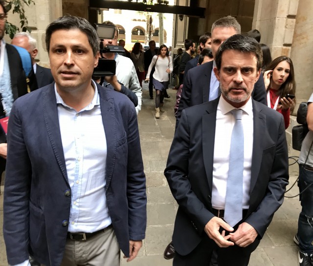 El pte.De SCC J.Rosiñol y el exministro Manuel Valls