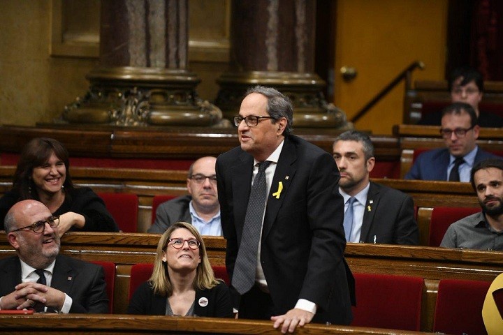 Torra parlament Artadi pujol investidura 15052018