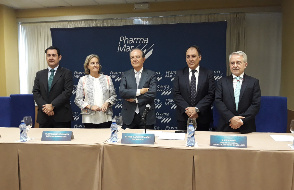 Roda de premsa abans de la junta d'accionistes de PharmaMar