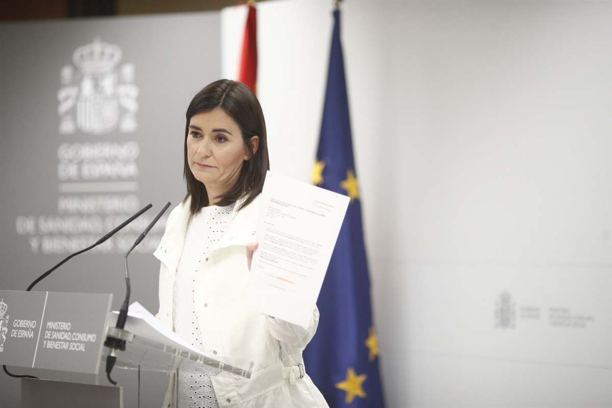 Carmen Montón en roda de premsa