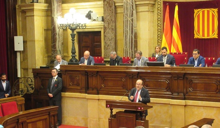 Iceta intervé al Parlament de Catalunya