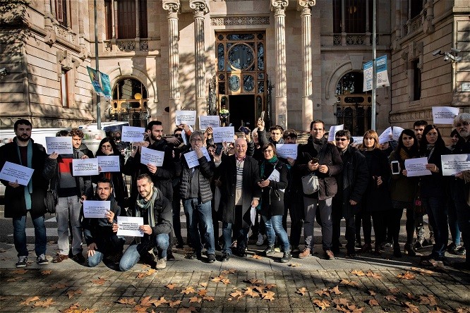 Protesta periodistes TSJC