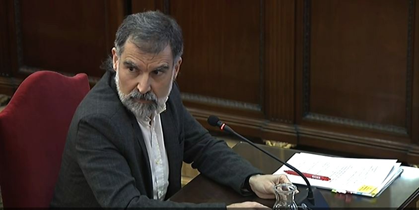 Jordi Cuixart en el judici del Procés