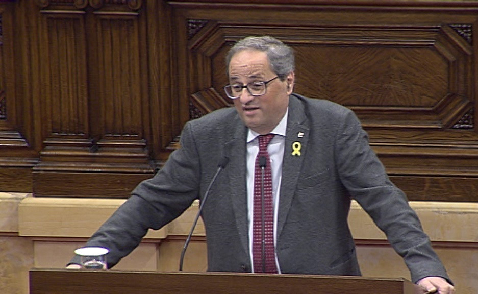 Torra assegura que dimitirà si no aconsegueix la independència