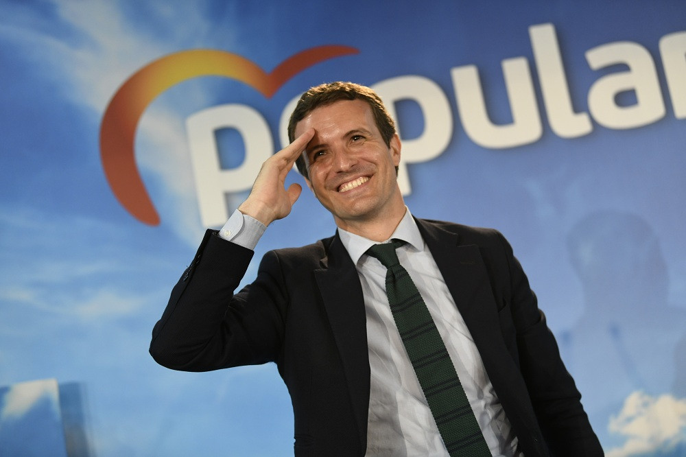 Pablo Casado en un acte públic a Ciudad Real