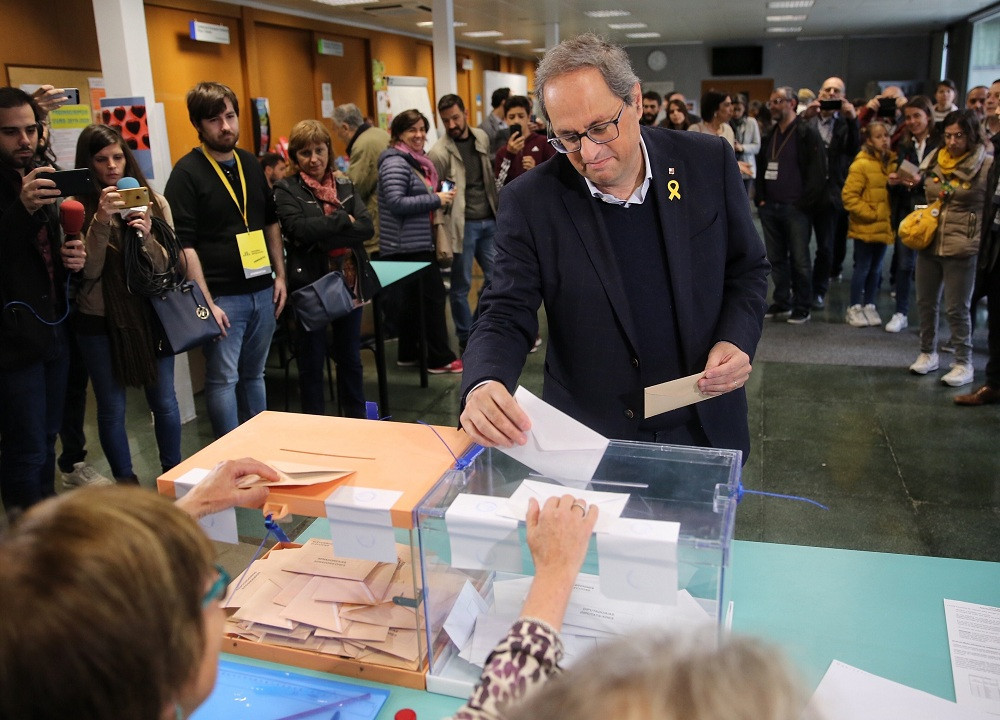 Quim Torra vota