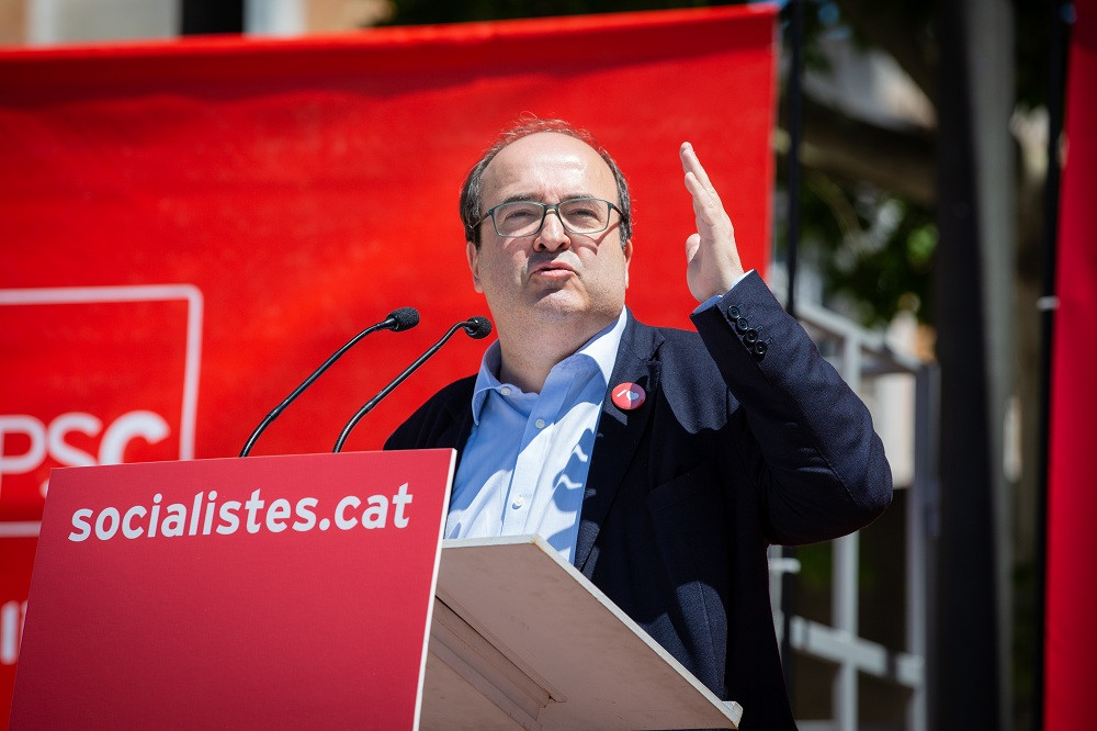 Miquel Iceta a la celebració de la Festa de la Rosa del PSC del Vallès